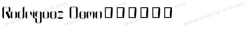 Rodriguez Demo字体转换